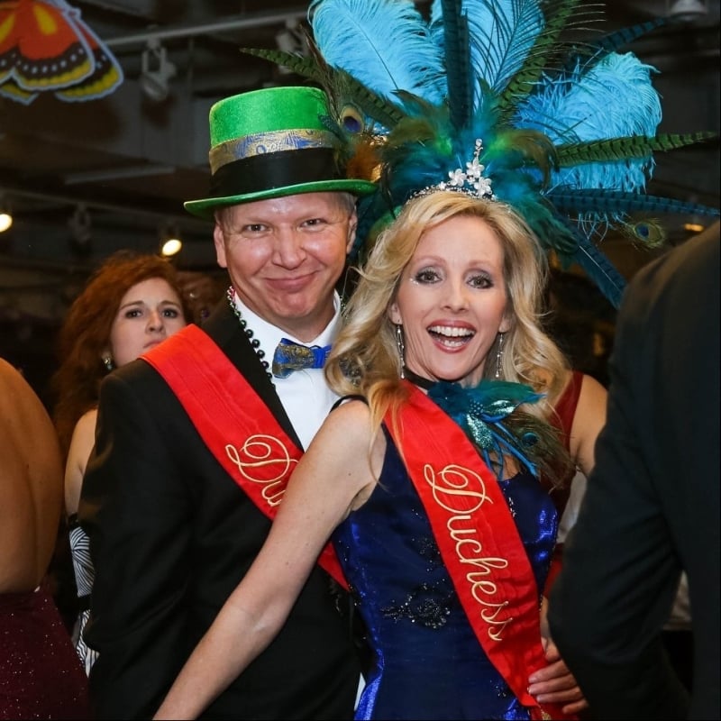 Sherri Tilley and Scott Tilley | Mardi Gras